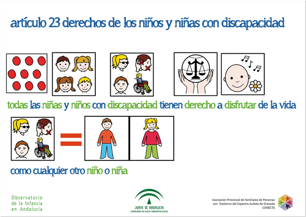 Artículo 23 Derechos de los niños y niñas con discapacidad. Junta de Andalucía.