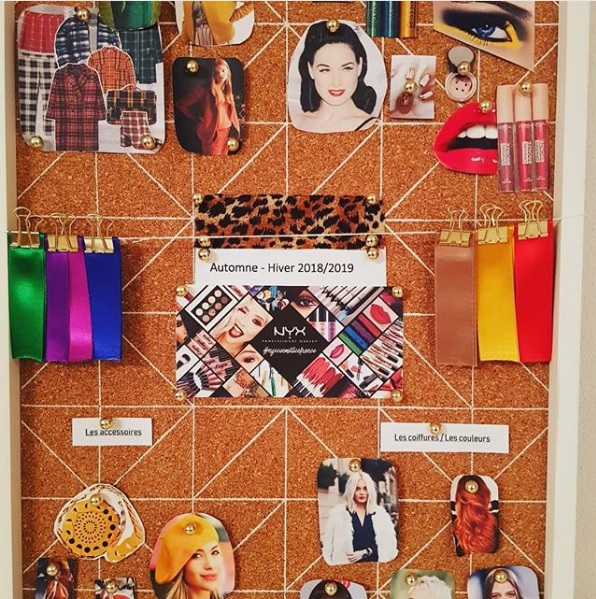ejemplo de mood board de maquillaje