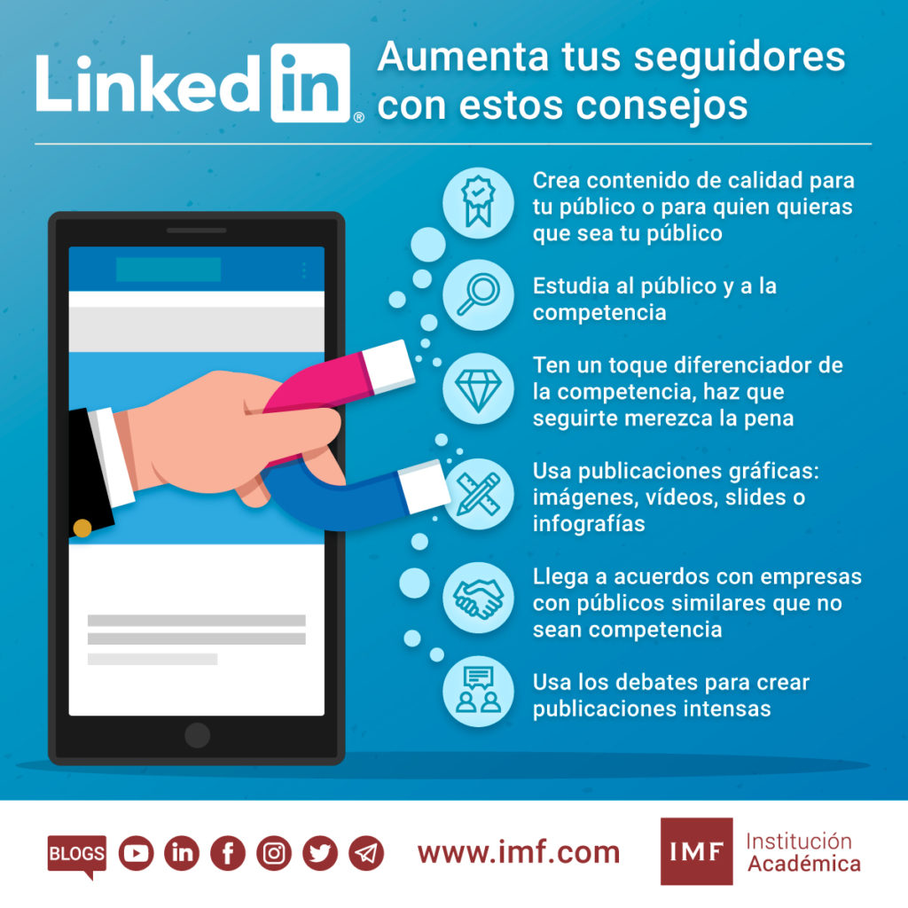 Linkedin aumentar tus seguidores consejos