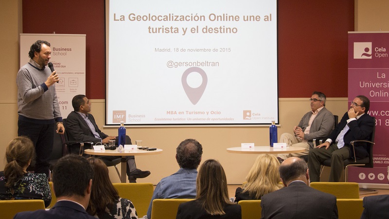 Gersón Beltrán en la Presentación MBA Turismo de IMF Business School