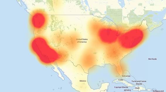 Tráfico recibido por los servidores de DYN en el ciberataque de DDoS más importante de la historia